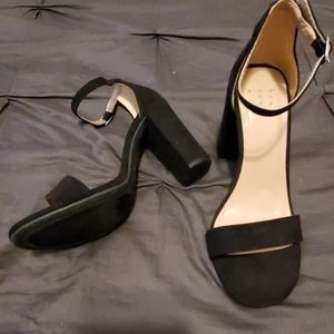 Black Suede High Heels
